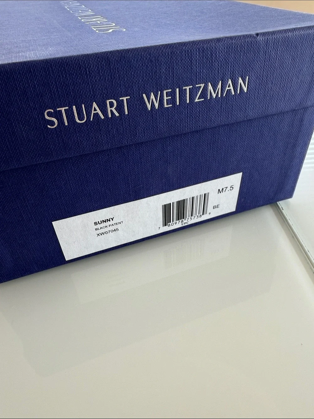 Stuart Weitzman Sunny Black Patent Dress shoes sz 7.5 NEW